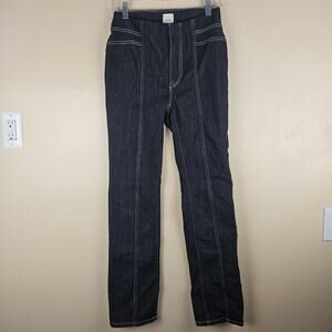 Maeve Downtown Date High-Rise Straight-Leg Jeans Size 24 Tall